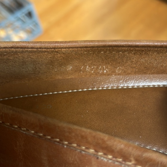 Vintage Genuine Leather Cognac Loafers - Picture 4 of 4